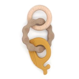 1pc Baby Teether Silicone Bracelet Cute Animal Silicone Pendant Wood Ring Teething Rattle for Baby Accessories Toys