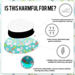 40Pcs Creative Breathable Amblyopia Eye Patch Band Aid Kids Disposable Medical Sterile Eye Pad Adhesive Bandages First Aid Kit