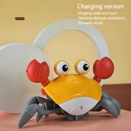1Pc Escape Crab Auto-sensing Function Children Crawling Avoiding Obstacles Electronic Pet With Music