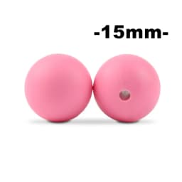 15mm 100pcs Round Silicone Beads Teether Baby Nursing Necklace Pacifier Clip Oral Care BPA Free Food Grade Colorful