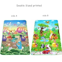 Baby Play Mat Doubel Sided Animals Soft Floor Toddler Crawling Carpet Game Activity Gym Kids Rug Educational Toys for Children