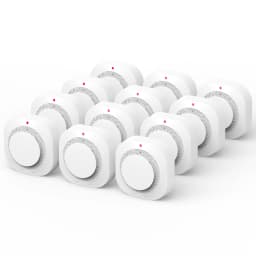 2/4/6/8/12 PCS Smoke Detector DC 3V Battery Powered Insect-proof Fire Smoke Alarm 10-Year Sensor Lifespan Home Security For Office Warehouse Garage Hallway