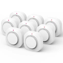 2/4/6/8/12 PCS Smoke Detector DC 3V Battery Powered Insect-proof Fire Smoke Alarm 10-Year Sensor Lifespan Home Security For Office Warehouse Garage Hallway