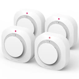 2/4/6/8/12 PCS Smoke Detector DC 3V Battery Powered Insect-proof Fire Smoke Alarm 10-Year Sensor Lifespan Home Security For Office Warehouse Garage Hallway