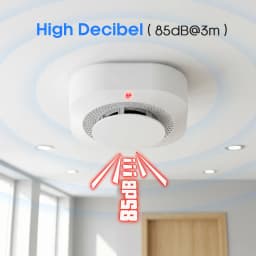 2/4/6/8/12 PCS Smoke Detector DC 3V Battery Powered Insect-proof Fire Smoke Alarm 10-Year Sensor Lifespan Home Security For Office Warehouse Garage Hallway