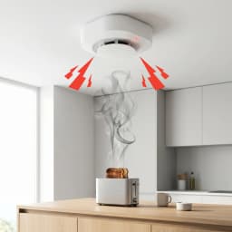 2/4/6/8/12 PCS Smoke Detector DC 3V Battery Powered Insect-proof Fire Smoke Alarm 10-Year Sensor Lifespan Home Security For Office Warehouse Garage Hallway