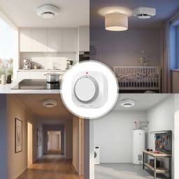 2/4/6/8/12 PCS Smoke Detector DC 3V Battery Powered Insect-proof Fire Smoke Alarm 10-Year Sensor Lifespan Home Security For Office Warehouse Garage Hallway