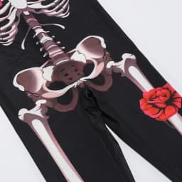 Girls Rose Skeleton Scary Halloween Cosplay Ghost Bride Gothic Jumpsuit Costume Dress Role Play Carnival Children Party Outfit