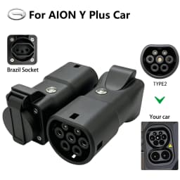 Type2 V2L Discharger with Power Off Button 16A Vehicle to Load Plug for BYD Geely Jaecoo MG Deepal Brazilian New Energy Vehicles