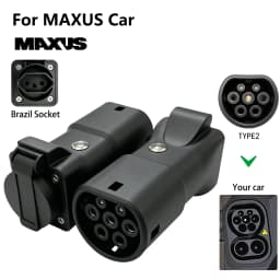 Type2 V2L Discharger with Power Off Button 16A Vehicle to Load Plug for BYD Geely Jaecoo MG Deepal Brazilian New Energy Vehicles
