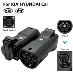 Type2 V2L Discharger with Power Off Button 16A Vehicle to Load Plug for BYD Geely Jaecoo MG Deepal Brazilian New Energy Vehicles