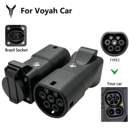 Type2 V2L Discharger with Power Off Button 16A Vehicle to Load Plug for BYD Geely Jaecoo MG Deepal Brazilian New Energy Vehicles
