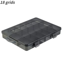 Deli 1 PCS Plastic Storage Boxes Slots Adjustable Packaging Transparent Tool Case Screw Craft Jewelry Accessories Organizer Box