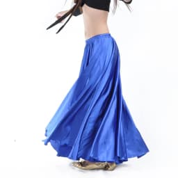 Shining Satin Long Spanish Skirt Swing Dancing Skirt Belly Dance Skirt Sun Skirt 14 Colors Available VL-310