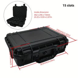 8/15 Slot Collection Watch Antique Protective Safety Box Thickened W/ Sponge Waterproof Moisture-proof Mildew-proof Portable Box