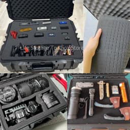 Large Tool Box ABS Waterproof Hard Carry Case Tool Box Pelican Hard Case Safety Instrument Tool Box on Wheels Tool Box Trolley