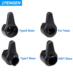 IPENGEN Electric Car Vehicle Charging Organizer Socket Type2 Type1 GBT For Tesla EV Charger Cable Holder Plug Wall Mount Bracket