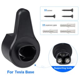 IPENGEN Electric Car Vehicle Charging Organizer Socket Type2 Type1 GBT For Tesla EV Charger Cable Holder Plug Wall Mount Bracket