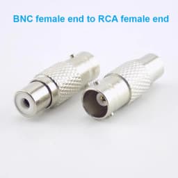 1pcs BNC RCA Male Female to BNC RCA Male Female Adapter Plug Coax Cable Video Audio Wire Converter Connector for CCTV Camera Q1