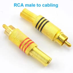 1pcs BNC RCA Male Female to BNC RCA Male Female Adapter Plug Coax Cable Video Audio Wire Converter Connector for CCTV Camera Q1