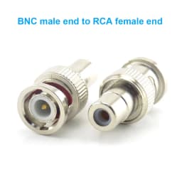 1pcs BNC RCA Male Female to BNC RCA Male Female Adapter Plug Coax Cable Video Audio Wire Converter Connector for CCTV Camera Q1