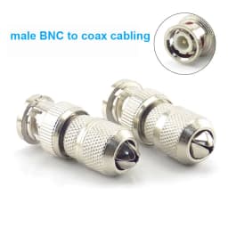 1pcs BNC RCA Male Female to BNC RCA Male Female Adapter Plug Coax Cable Video Audio Wire Converter Connector for CCTV Camera Q1