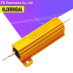 50W 100W Aluminum Power Metal Shell Case Wirewound Resistor 0.01R ~ 100K 1 6 8 10 20 200 500 1K 10K ohm resistance RX24 ibuw