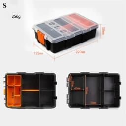 Multi-Grid Portable Plastic Parts Toolbox Combination Screw Storage Box Metal Parts Hardware Tool Screwdriver Repair Tool Box