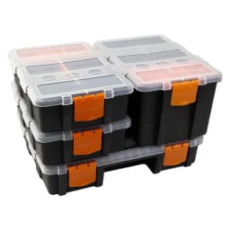 Multi-Grid Portable Plastic Parts Toolbox Combination Screw Storage Box Metal Parts Hardware Tool Screwdriver Repair Tool Box