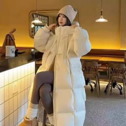 2026 New Winter Cotton Jacket Women's Long Coat Korean Edition Loose Thick Fashion Hooded Jackets Female Warm Parker Overcoat