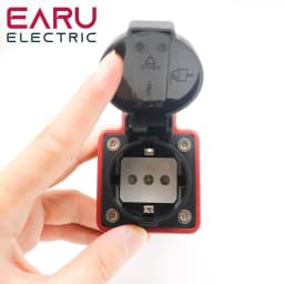 Portable EV Charging Adapter 220V Type 2 Male Plug to Schuko Socket Converter for EV Charger