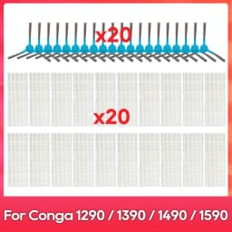 Fit For ( Conga 1290 / 1390 / 1490 / 1590 ) Hepa Filter Side Brush Robot Vacuums Spare Part Replacement Accessory