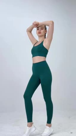 2 Piece Yoga Clothes Women's Tracksuit Athletic Wear Pilates Fitness Suit Gym Workout Push Up Clothes Sports Bra Leggings Suit