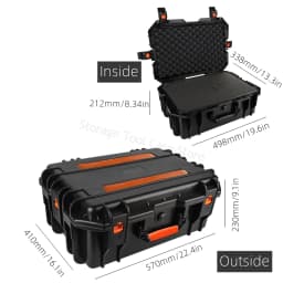 Large Tool Box with Wheels Hard Case Box Large Portable Tool Box Trolley Wheeled Safety Instrument Tool Storage Box Tool Case