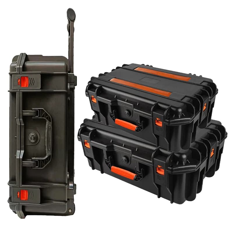 Large Tool Box with Wheels Hard Case Box Large Portable Tool Box Trolley Wheeled Safety Instrument Tool Storage Box Tool Case