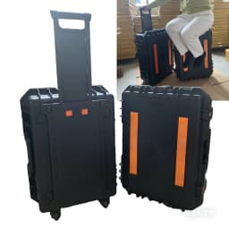 Large Tool Box with Wheels Hard Case Box Large Portable Tool Box Trolley Wheeled Safety Instrument Tool Storage Box Tool Case