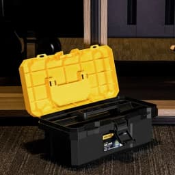 Deli Portable Hardware Tools Storage Box Large Capacity Repair Tool Boxes Case Multifunctional Household Toolbox 12.5/15/18inch