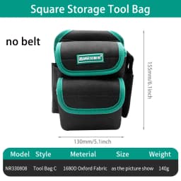 AMR Multi-function Storage Bag Oxford Cloth Waist Pack Hardware Repair Tool Pocket Wrench Pliers Electrician Household Belt