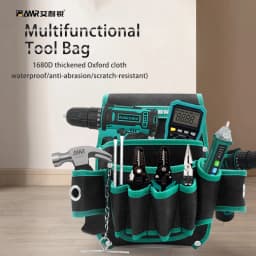 AMR Multi-function Storage Bag Oxford Cloth Waist Pack Hardware Repair Tool Pocket Wrench Pliers Electrician Household Belt