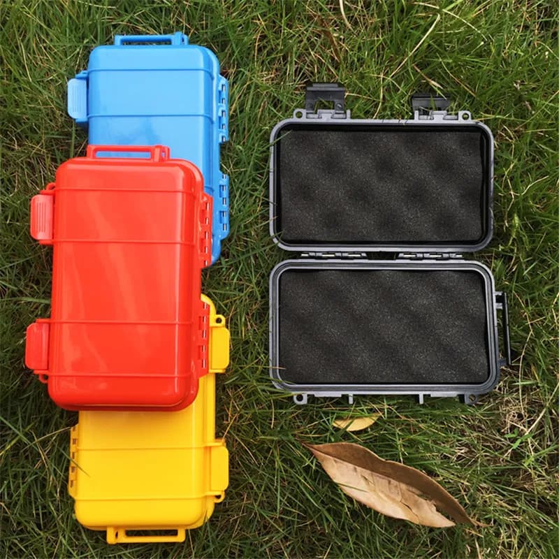 4 Color Outdoor Shockproof Waterproof Box Survival Airtight Case Holder Storage Match Tool Earphone Case Travel Sealed Container