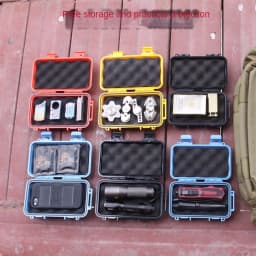 4 Color Outdoor Shockproof Waterproof Box Survival Airtight Case Holder Storage Match Tool Earphone Case Travel Sealed Container