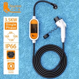 Feyree EV Charger GB/T Cord 16A 3.5KW 1Phase Portable Charger Box 32A 7KW Current Adjustable 11KW 16A 3 Phase for Electric Car