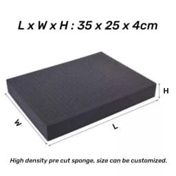 Pre-cutting Foam Insert High Density Pick Pluck Toolbox Foam For Hard Case And Flight Case Precorted Shadow Foams Grid Sponge