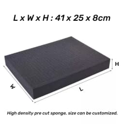 Pre-cutting Foam Insert High Density Pick Pluck Toolbox Foam For Hard Case And Flight Case Precorted Shadow Foams Grid Sponge