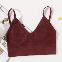 Seamless Bras For Women U-Back Sports Crop Top Sexy Lingerie Non-wire Thin Strap Ribbed No Pads Underwear V Neck Intimates M-XL