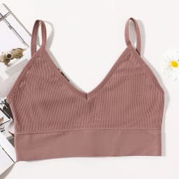 Seamless Bras For Women U-Back Sports Crop Top Sexy Lingerie Non-wire Thin Strap Ribbed No Pads Underwear V Neck Intimates M-XL
