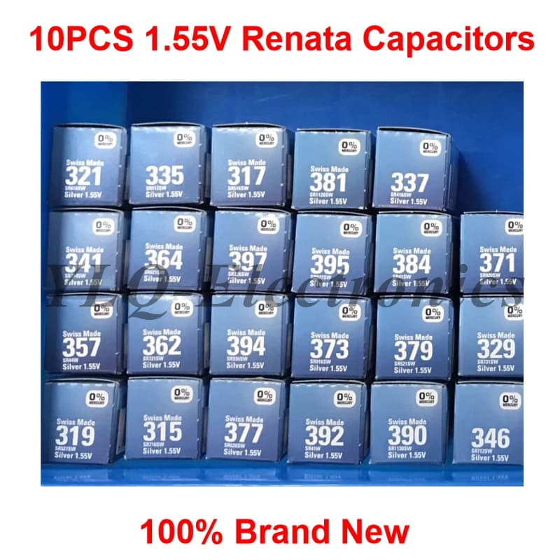 10pcs/set for Renata 364 SR621SW 377 SR626SW 371 SR920SW 315 SR716SW 321 SR616SW 317 SR516SW 394 SR936SW 362 SR721SW379 395