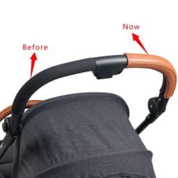 Leather Handle Cover Suitable For Cybex Eezy S Twist(+) 2 Stroller Pram Sleeve Case Armrest Cover Stroller Accessories