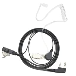 2 Pin PTT MIC Headset Baofeng Acoustic Air Tube Microphone Earphone Earpiece For EMF Anti Radiation Walkie Talkie Radio