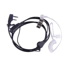 2 Pin PTT MIC Headset Baofeng Acoustic Air Tube Microphone Earphone Earpiece For EMF Anti Radiation Walkie Talkie Radio
